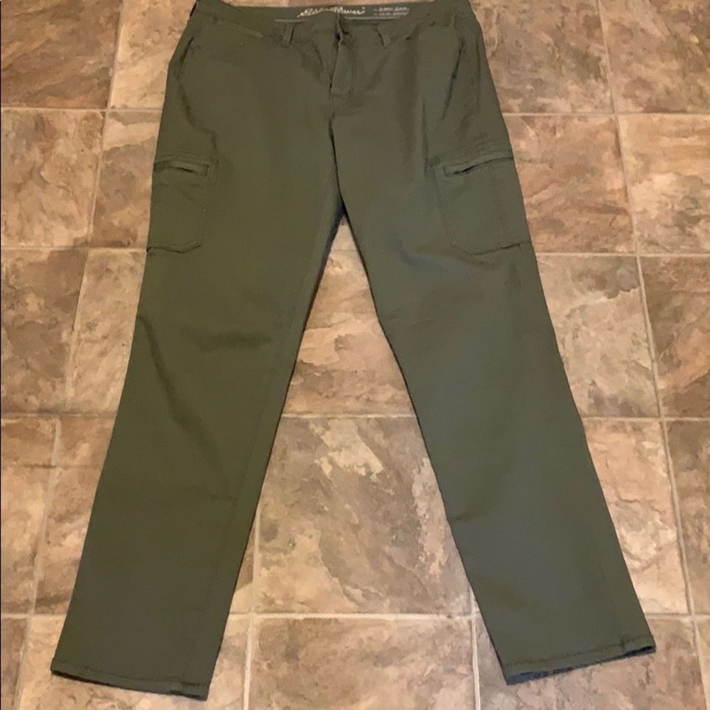 Eddie Bauer Olive Green Straight Leg Pants